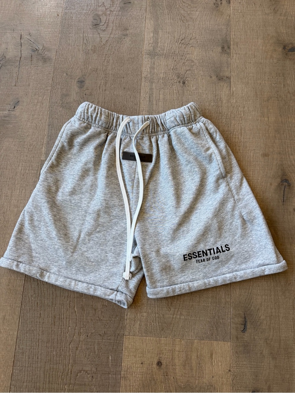 Essentials Kids Heather Gray Drawstring Shorts